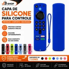 Capa Silicone Controle Amazon Fire TV Stick 3ª Geração | Proteção Antiderrapante Colorida