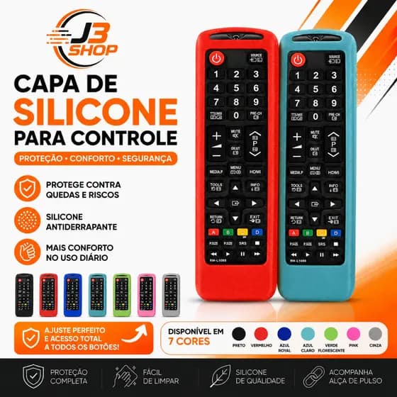 Capa Protetora De Silicone Para Controle Remoto tv Samsung