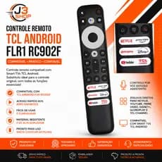 Controle Remoto Para Smart Tv  Tcl Android Flr1 Rc902f
