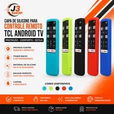 Capa De Silicone Para Controle Remoto Tv Smart Tcl Android