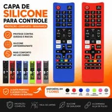 Capa de Silicone Para Controle Remoto Samsung 7998-3