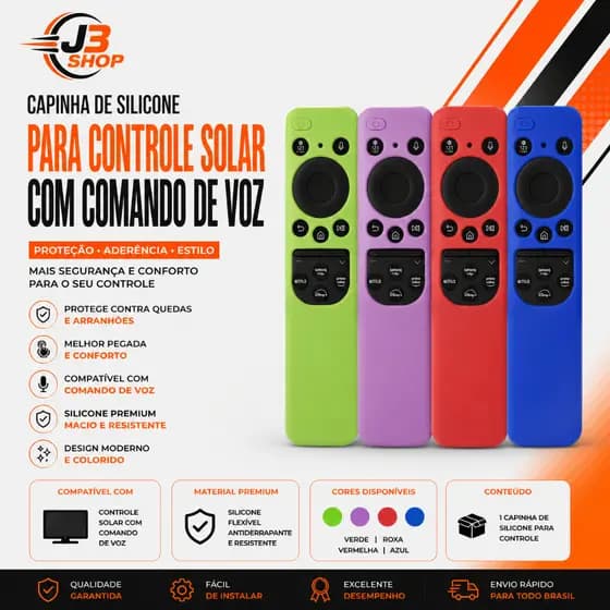 Capinha de silicone Para Controle Solar Com Comando De voz