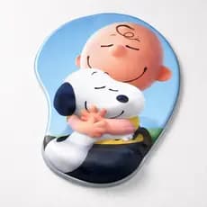 Mouse Pad ergonômico com apoio punho Snoopy Sortidos