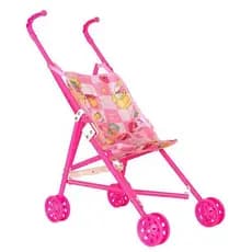 Carrinho Portatil Dobravel Boneca Brinquedo Menina Leve Facil Transporte
