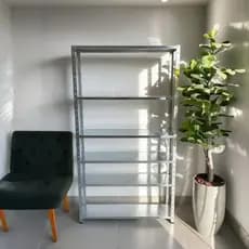 Prateleira Estante De Aço Galvanizado 198x90 Com 6 Divisória