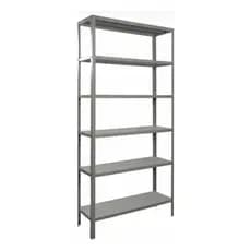 Prateleira De Aço 90x198 Com 6 Divisoria Galvanizada Multiuso Armario Estante Industrial