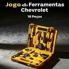 Jogo Ferramentas Chevrolet 18 Peças Maleta Prático Portátil Completo Pequenos Reparos