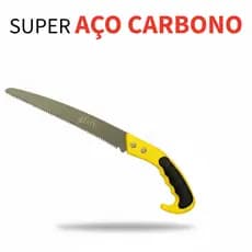 Serrote Aço Carbono SUPER REFORÇADO Profissional  30cm de Lamina Para Podas de Galhos Pegada anatômica