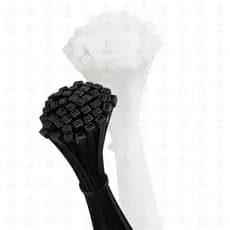 Kit 500 Cintas Plásticas Abracadeira Nylon Enforca Gato Branco e Branco | Outras quantidades disponíveis