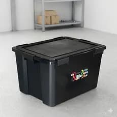 Caixa Organizadora 80L com Travas Arqplast Resistente Multiuso