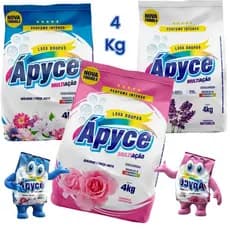 Sabão em pò lava roupas 4 kg Apyce Roupas Perfumadas