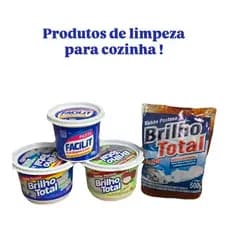Kit limpeza 4 itens Cozinha PANELAS/ALUMINIOS