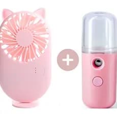 Mini ventilador+ Nano Mister spray vaporizador secagem de cilios ON-UM649 (S26)