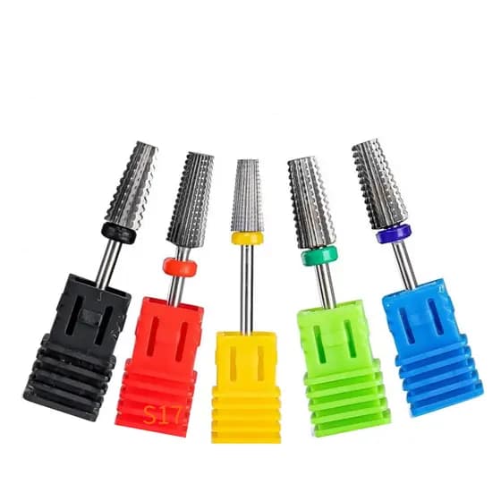 Multifuncional Broca de Tungstênio para unhas Cortador de fresagem com brocas de corte Metal duro manicure (S26)