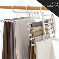 Kit 3 Cabide Para Calças Roupas Multiuso Reforçado Adulto Saias Camisetas Oliver Home