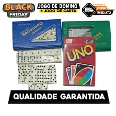 JOGO DE DOMINÓ + JOGO DE CARTA UNO