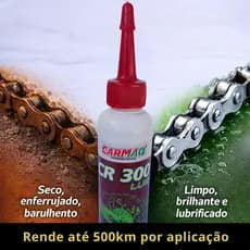Lubrificante para Corrente Moto Bike CR300 55ml |  1,2 ou 3 Óleo para Corrente de Moto Bicicleta Rende +500