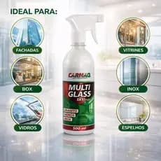 Limpa Vidro Profissional Multi Glass Home – Produto para Limpar Vidro, Espelho e Box de Banheiro Sem Manchas