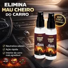 Kit 2 Bloqueador de Odores Automotivo Malak | Neutralizador de Mau Cheiro para Carro