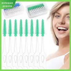 160 Pçs Escova Interdental Palito De Silicone Macio Picaretas Dental Ferramenta Limpeza Reutilizável SHOPSKC7579