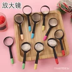 10PCS Pequena Lupa Preta de Brinquedo com Caneta Educacional de Desenho Animado para Crianças VHR8