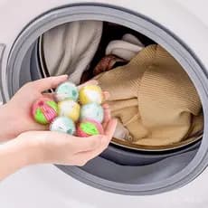 6 Peças Removedoras de Pelos de Animais para Lavanderia, Removedor de Fiapos, Bolas para Máquina de Lavar, Bolas Reutili