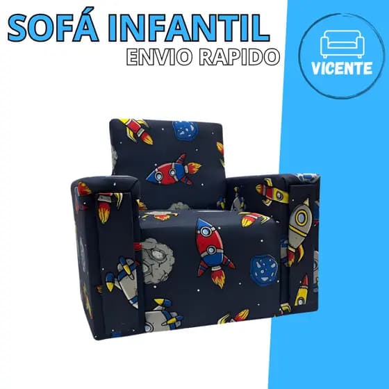 sofa infantil estampa fofa criaça sala quarto super macio