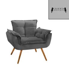 Poltrona Opalla Decorativa Confortável para Sala de Estar
