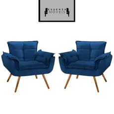 Kit 2 Poltronas Opala - Qualidade e Estilo para Seu Ambiente