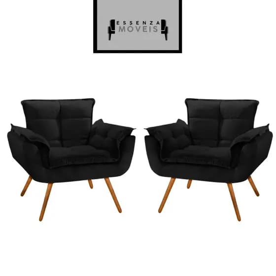 Kit 2 Poltronas Opala - Qualidade e Estilo para Seu Ambiente
