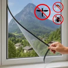 Telas Mosquiteiro com Velcro Contra Mosquito Mosca Removivel 1,50 x 1,80