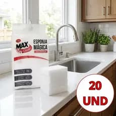 Esponja Mágica Melamina Bucha Tira Mancha Desengordurante Limpeza Multiuso Limpeza Profunda