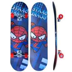 Skate Semi Profissional Montado Com Lixa Antiderrapante  Completo Variados Modelos Aranha Princesas