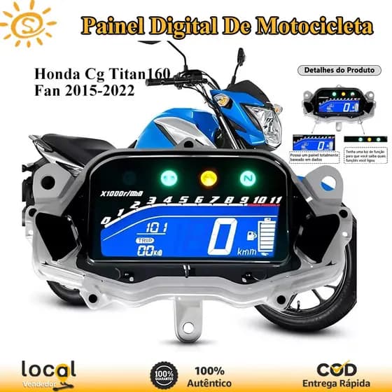Velocímetro De Painel Digital Para Motocicleta ,Honda Cg Titan160 Fan 2015-2022