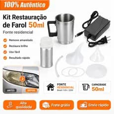 Polímero Revitalizador E Copo De Polimento P/ Carro Moto Polimento Farol Polímero A Vapor Polimero Farol
