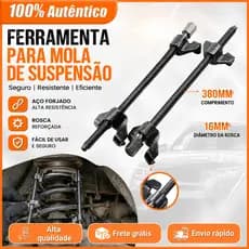 Encolhedor de Molas para Suspensão Dianteira - Removedor de Strut 380mm - Ferramenta Profissional para Oficinas