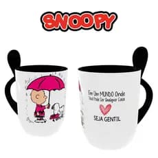 Caneca Snoopy com Colher Personalizada