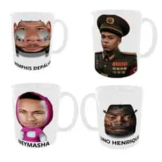 Caneca KYLIAN DICTATOR/MEMPHIS DEPÁLIO/ RODRIGO JARRO/ UNO HENRIQUE, ETC