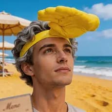 Viseira de Mão Engraçada | Chapéu para Praia, Carnaval, Festa, Camping e Fotos Divertidas