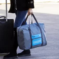Bolsa de Viagem Dobrável 32L Grande Capacidade Impermeável com Alça para Mala Bolsa de Academia Mala de Mão Viagem