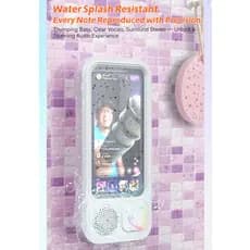 Suporte De Telefone Para Chuveiro À Prova D'água Com Alto-Falante Bluetooth Montado Na Parede Capa Banheiro Tela Sensíve