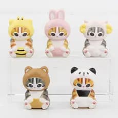 [Novo Produto] COS Coelho Gacha Versão Abelha Urso Gato Sentado Gatinho Ornamento para Carro Boneco Figura Brinquedo KPB
