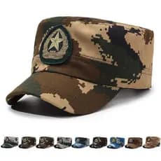 Boné de Beisebol Camuflado da Moda para Todas as Estações, Estilo Militar Simples, Boné Casual QEPI