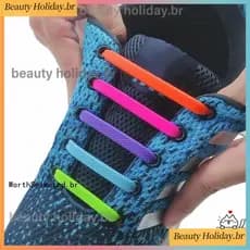 Adicionar À Lista De Desejos 16pcs/Lot Cadarço Elástico De Silicone Para Sapatos Especiais Cadarços De Sem Gravata Homen