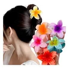 Kit 3 Presilhas Flor de Cabelo | Tendência Verão Moda Feminina Acessório Estiloso
