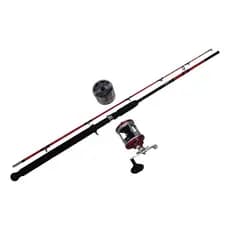 Kit 70 Quilos Vara Cast Dourado + Carretilha Jj500 + Linha Platinum de 96 Lbs