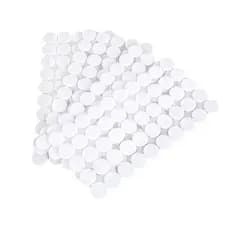 Fecho de Contato Autocolante Bolinha 1,5cm 50 há 1000 Pares cor Branco ou Preto