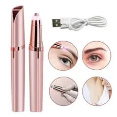 KIT Depiladora Caneta Aparadora De Sobrancelha Rosto Portátil Elétrico Recarregável NS02