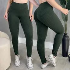 Calça Legging Jacquard Premium 3D Cintura Alta Empina Bumbum Fitness Academia Treino