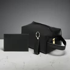 Até 6 Kits Com 3 peças Feminina Necessaire + Porta Cartão + Chaveiro Masculino